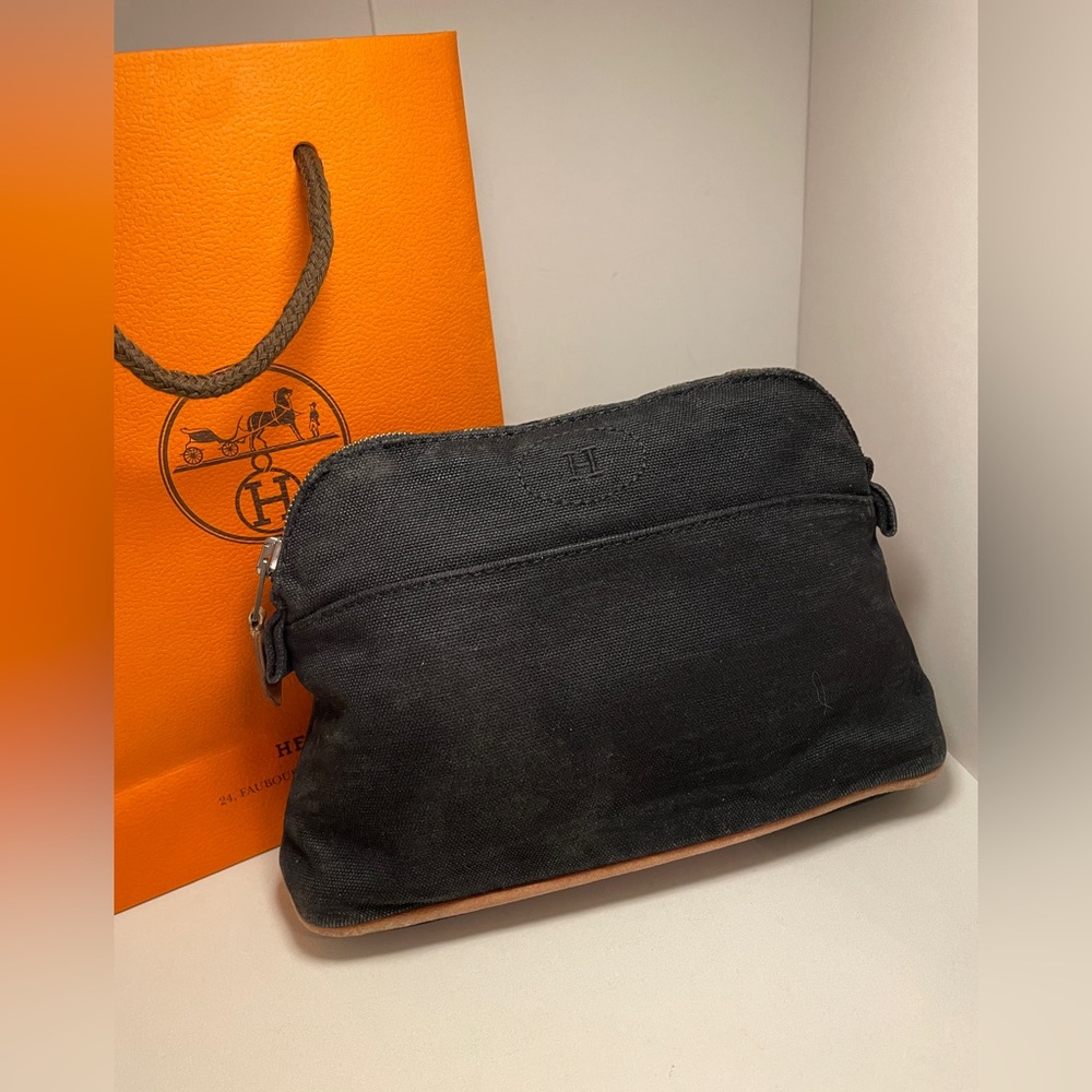 Hermes cotton pouch/travel size cologne